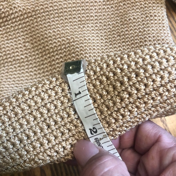 Kaela Crocheted Crossbody Bag Camel Tan - Picture 5 of 8